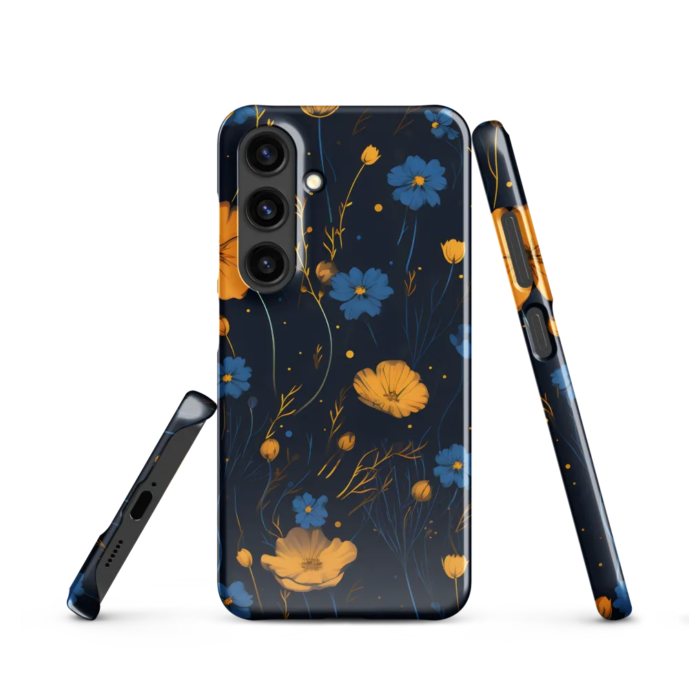 Nocturnal Blossoms | Phone Case |  S24 | Snap Case | Glossy