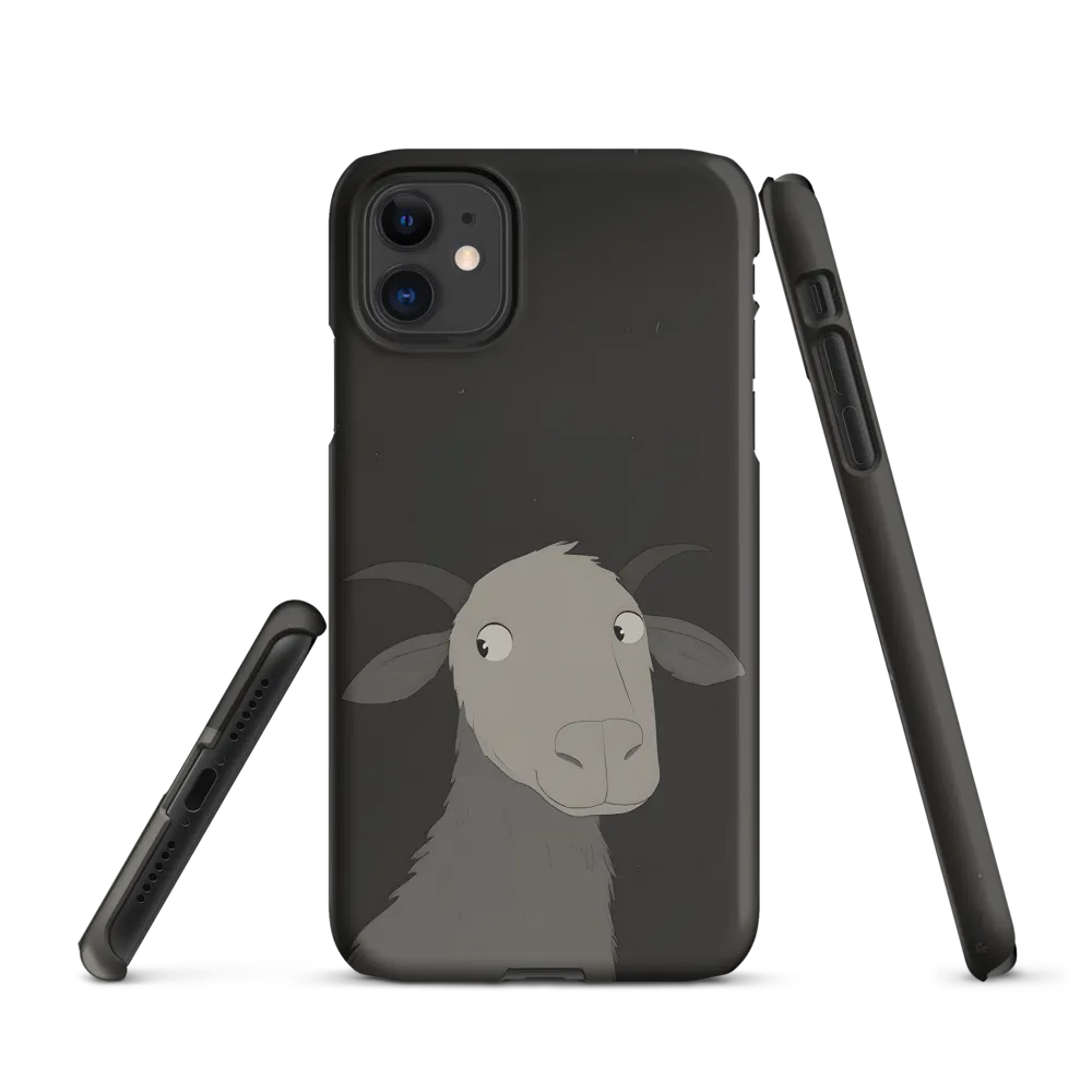 Whimsical Goat in Darkness