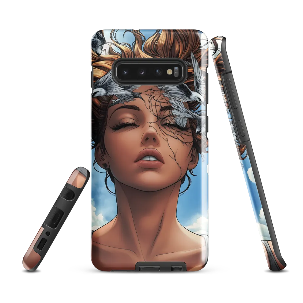 Breaking Free: The Flight of Self-Discovery | Phone Case |  S10 Plus | Tough Case | Glossy