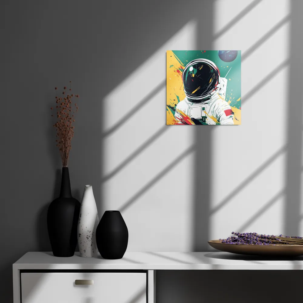 Galactic Explorer: A Modern Odyssey | Metal Print | 12″×12″