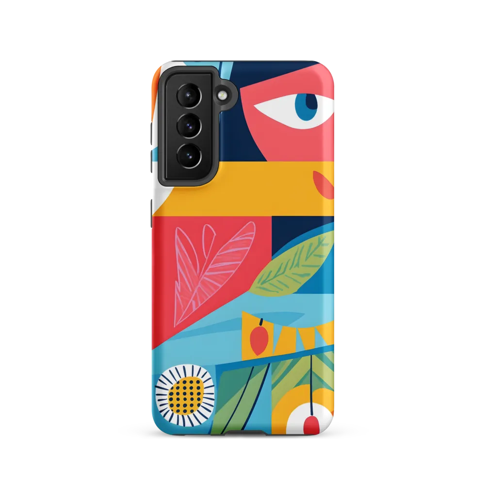 Vibrant Geometric Visage