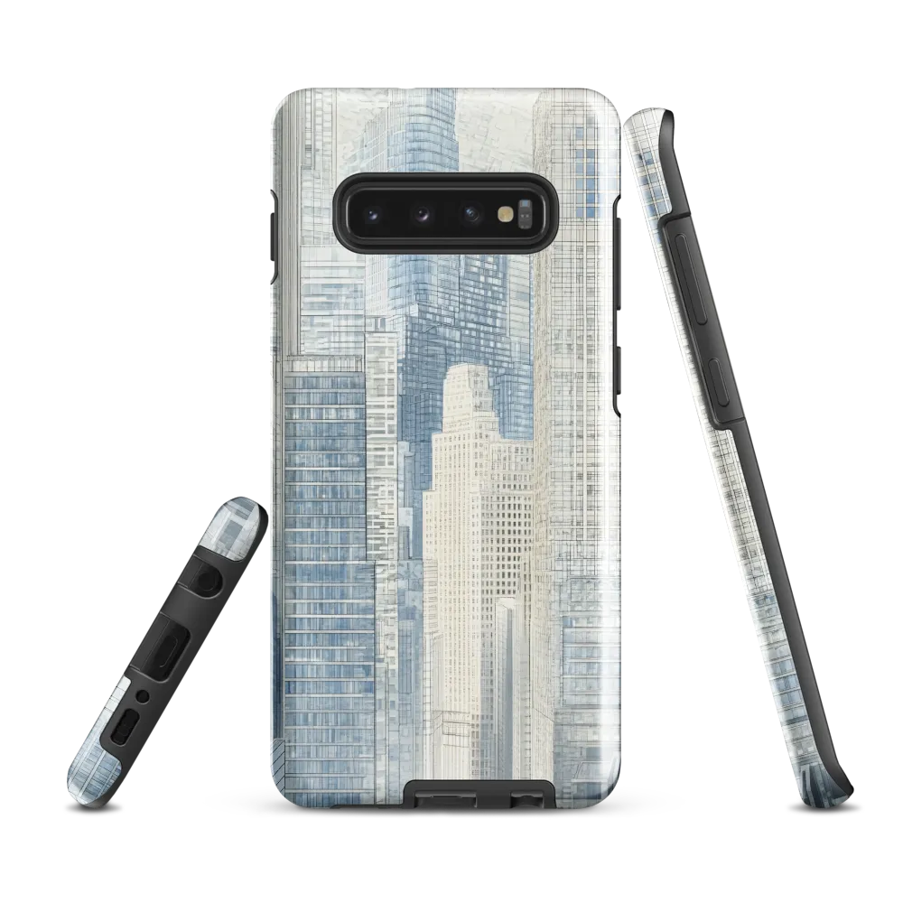 Urban Serenity: A Modern Cityscape | Phone Case |  S10 Plus | Tough Case | Glossy