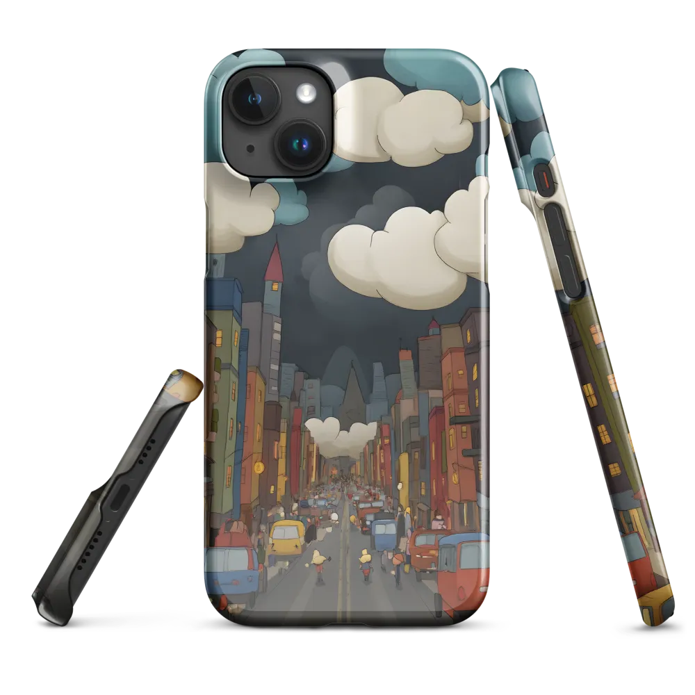 Urban Symphony: A City Awakens at Dusk | Phone Case |  15 Plus | Snap Case | Glossy