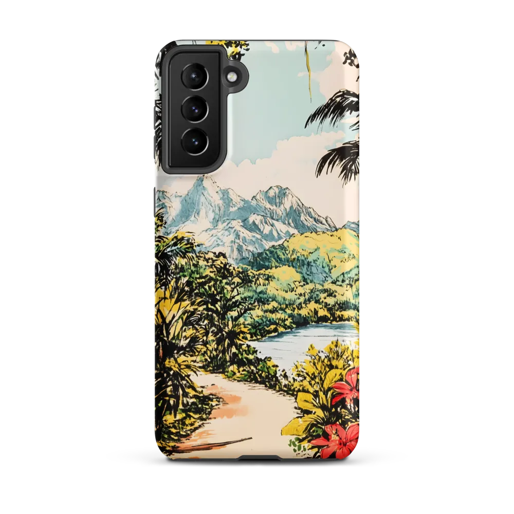 Tropical Serenity | Phone Case |  S21 Plus | Tough Case | Matte