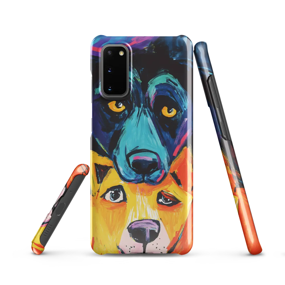 Vibrant Companions: An Expression of Canine Spirit | Phone Case |  S20 | Snap Case | Glossy