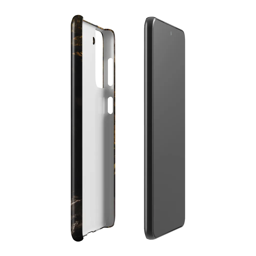 Golden Elegance: A Modern Profile Portrait