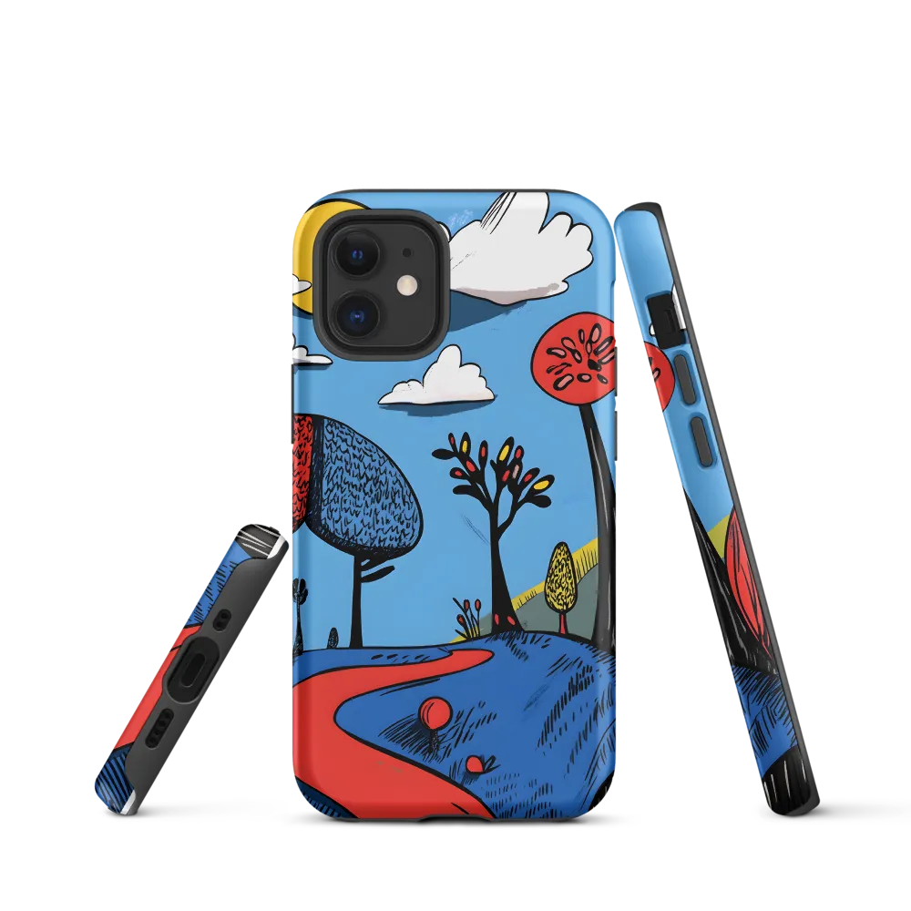 A Playful Journey Through Whimsical Woods | Phone Case |  12 mini | Tough Case | Matte