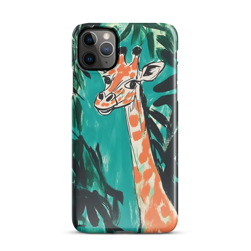 Curious Giraffe in Lush Greenery | Phone Case |  11 Pro Max | Snap Case | Glossy