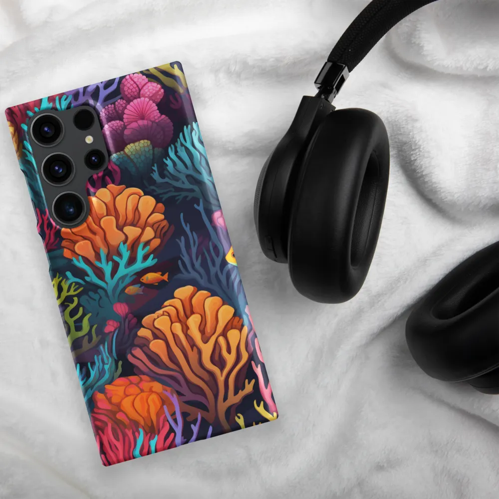 Underwater Harmony: A Coral Reef Wonderland | Phone Case |  S23 Ultra | Snap Case | Matte
