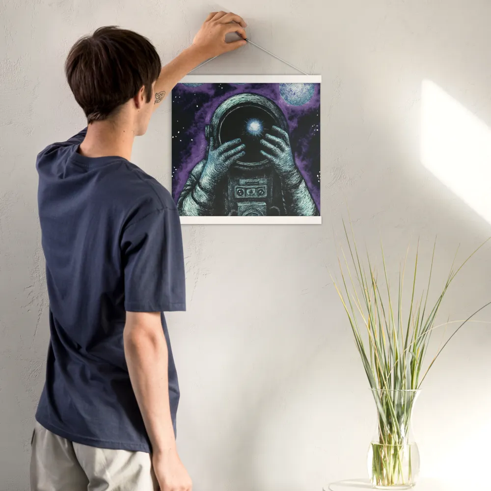 Beyond the Stars | Poster With White Wood Hanger | 16″×16″