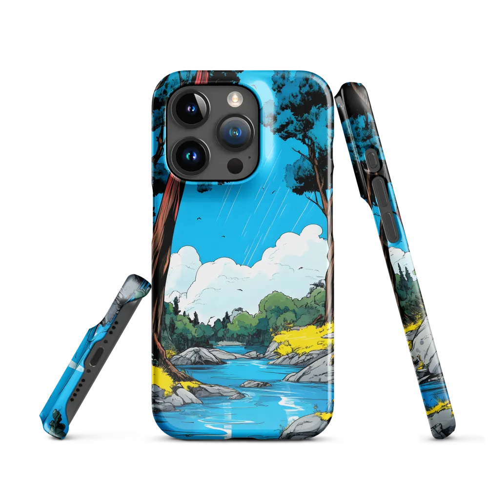 Tranquil River in a Comic Landscape