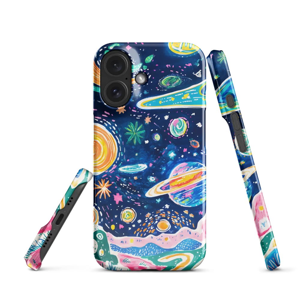 Whimsical Cosmic Landscape | Phone Case |  16 | Snap Case | Glossy