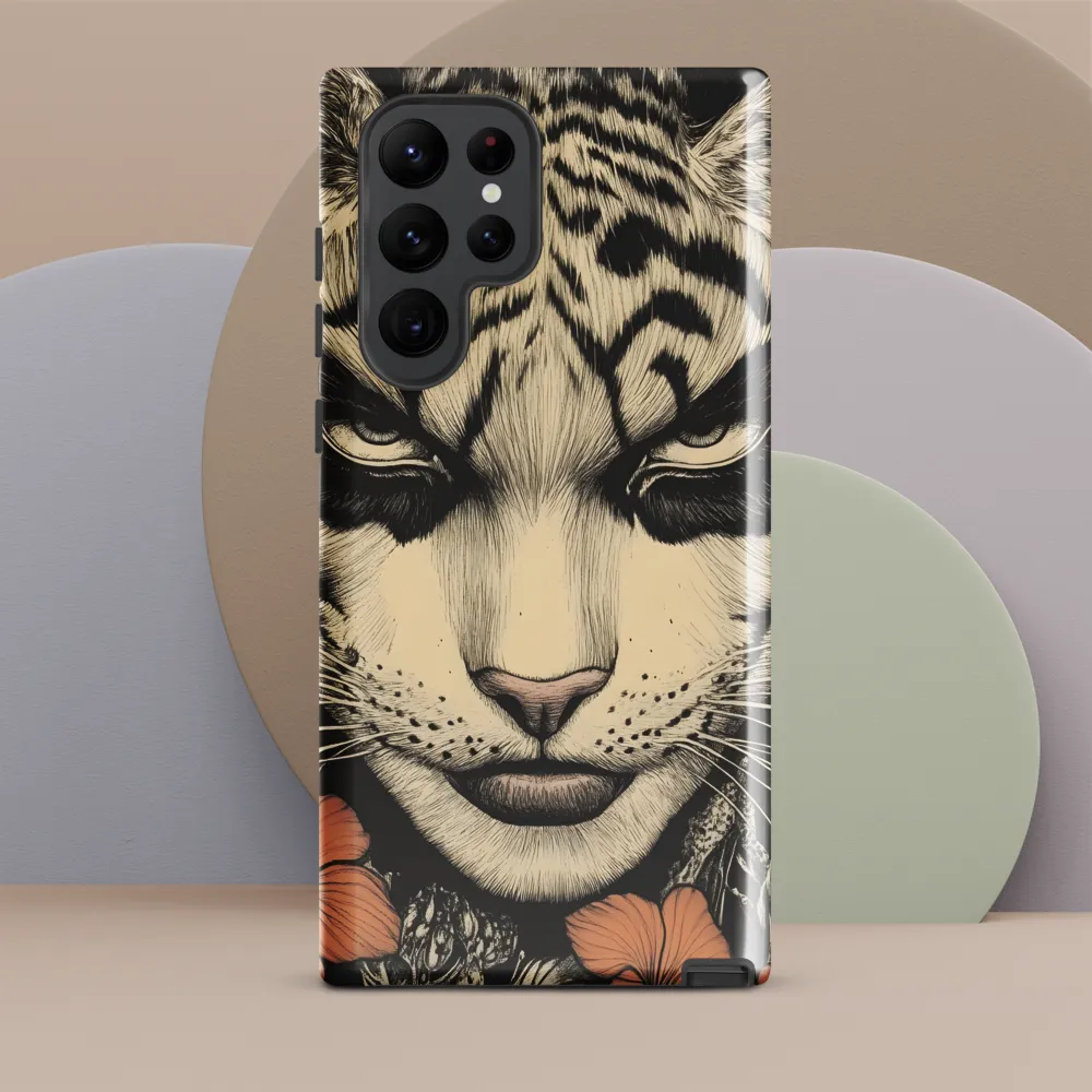 Feline Majesty: The Human-Leopard Connection | Phone Case |  S22 Ultra | Tough Case | Glossy