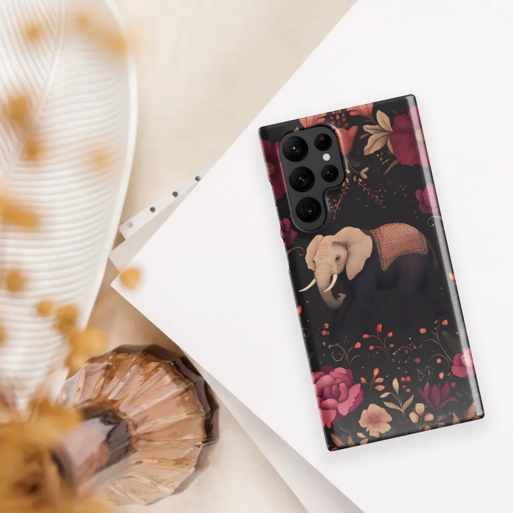 Whispers of the Wild: Elephants and Blooms