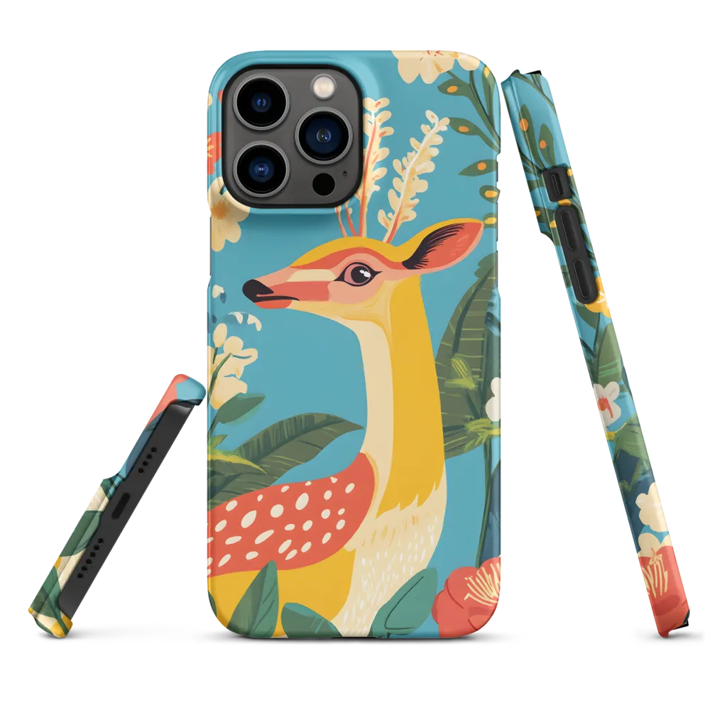 Serene Majesty: A Vibrant Deer Amidst Flora