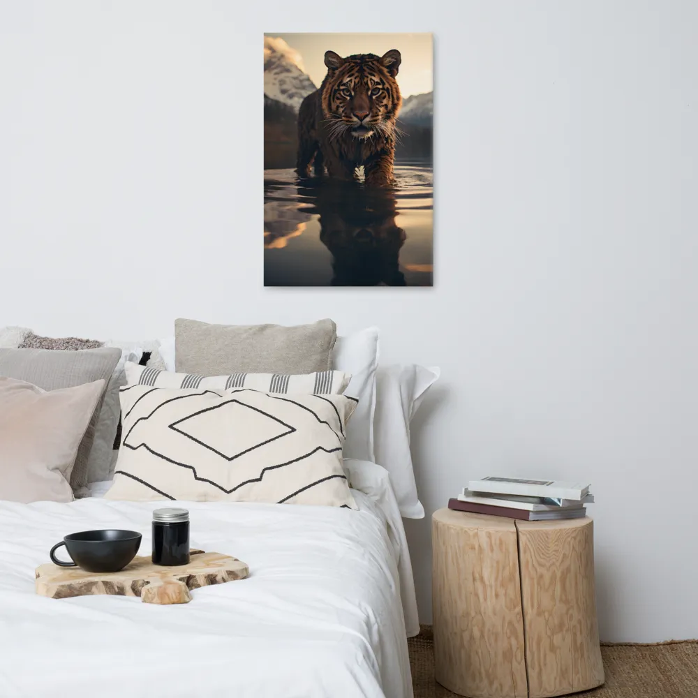 Majestic Reflection: The Tiger's Domain