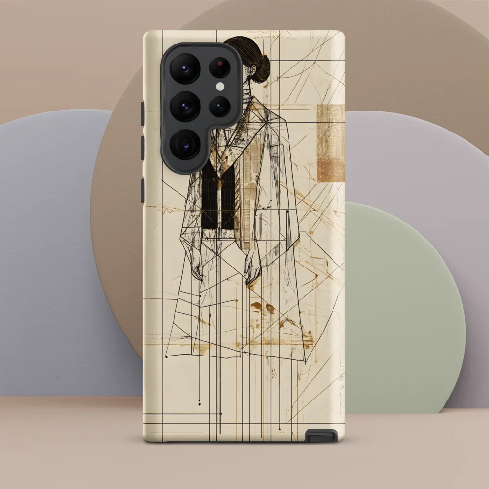 Elegance in Lines | Phone Case |  S22 Ultra | Tough Case | Matte