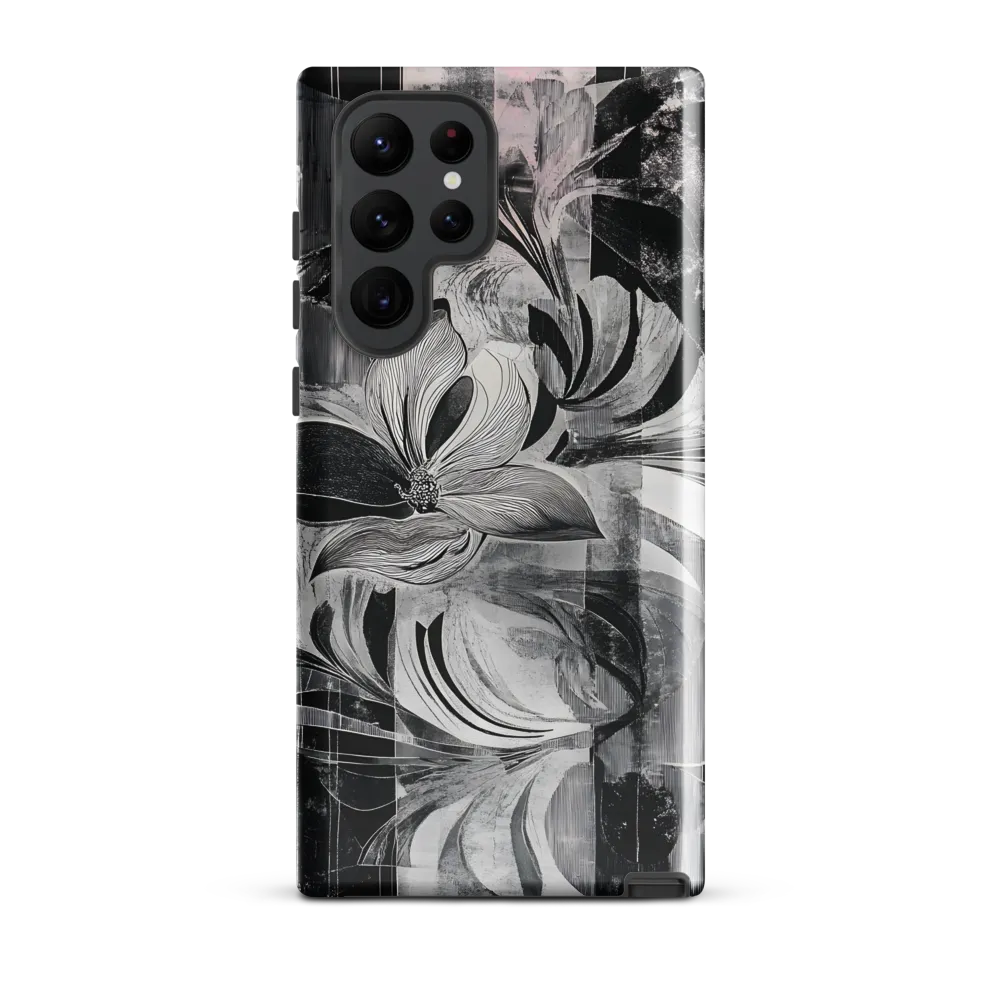 Floral Fusion in Monochrome