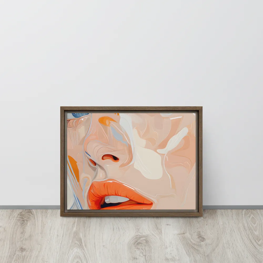 Ethereal Expressions | Canvas with Brown Frame | 12″×16″