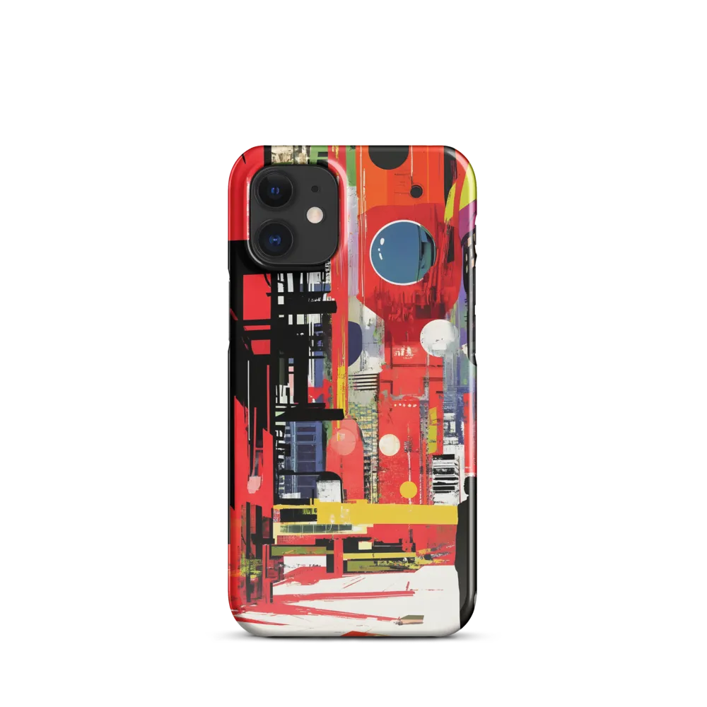 Urban Echoes: A Futuristic Reverie | Phone Case |  12 Mini | Snap Case | Glossy