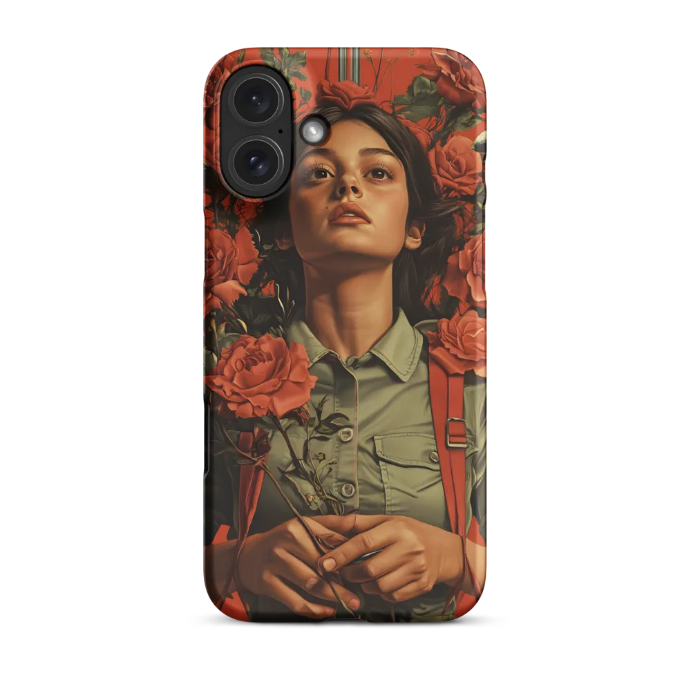 Harmony and Strength: A Portrait Among Roses