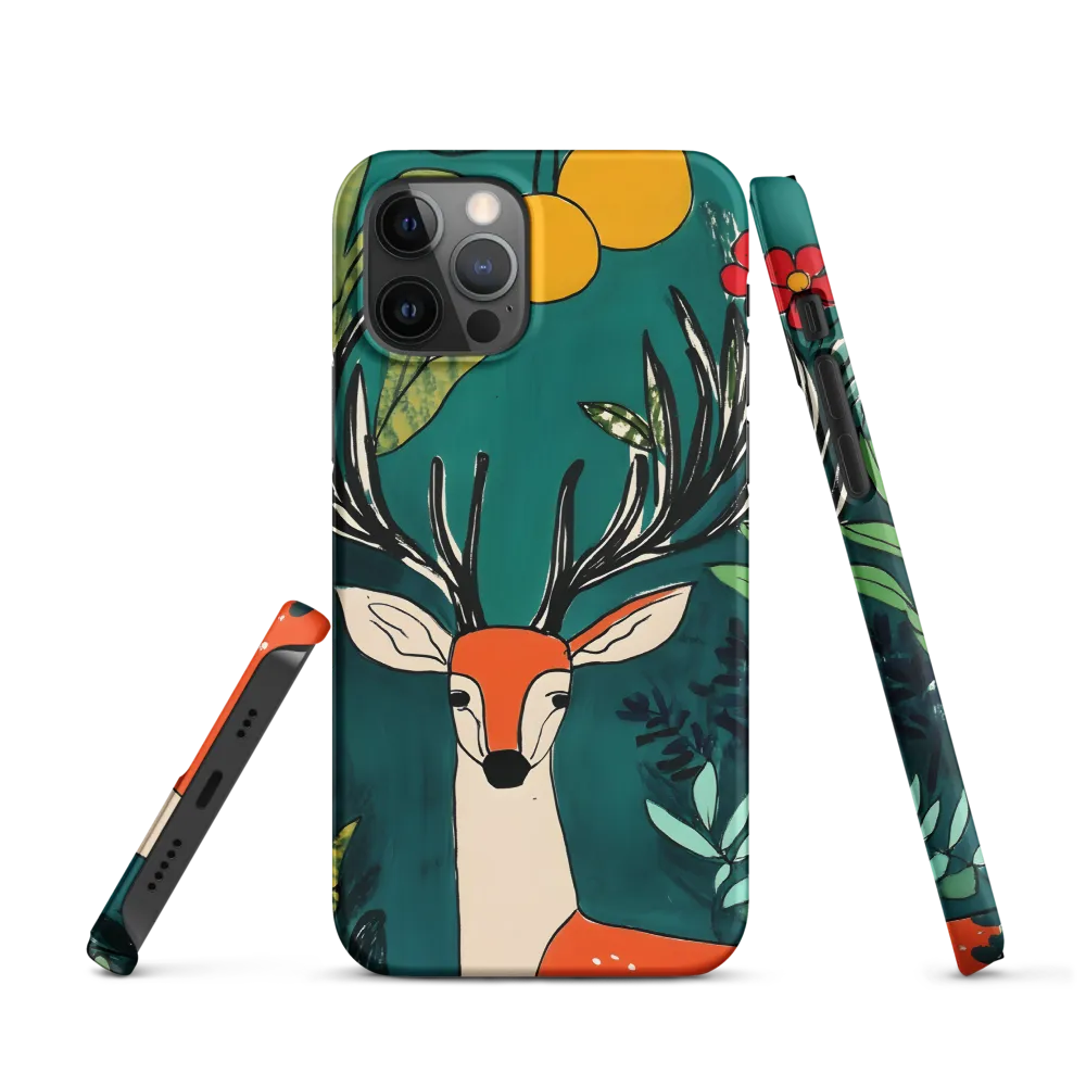 Nature's Embrace: The Majestic Deer | Phone Case |  12 Pro | Snap Case | Matte