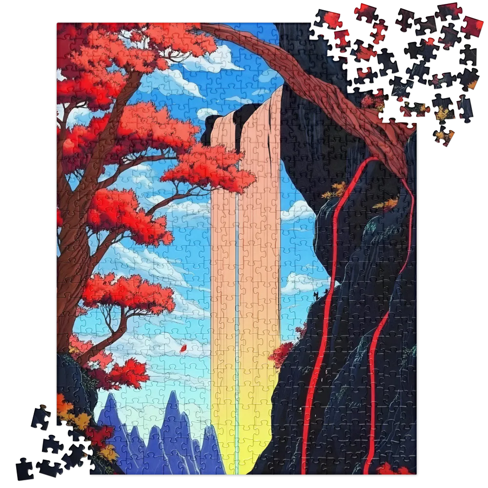 Cascade of Serenity | Jigsaw Puzzle | 520 pieces