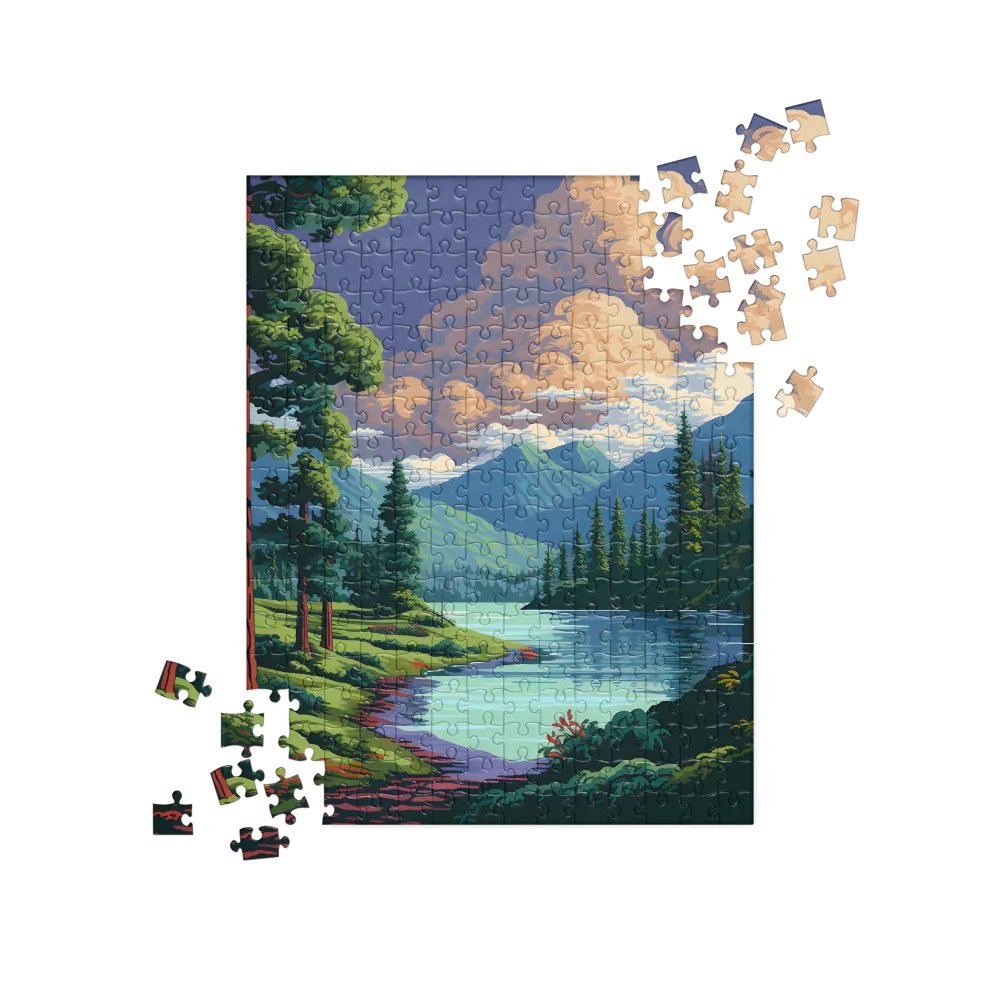 Serenity in Nature: A Lush Landscape | Jigsaw Puzzle | 252 pieces