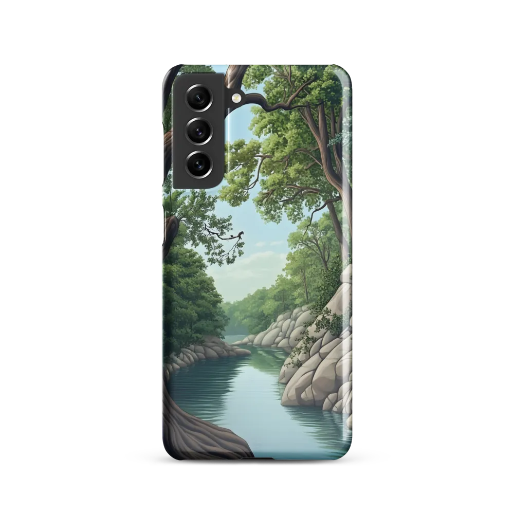Tranquil Reflections: A Serene River Landscape