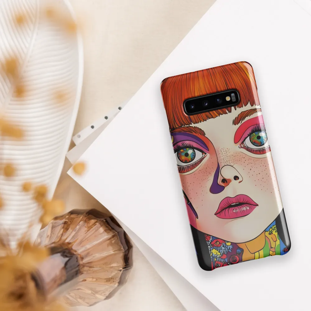 Whispers of Color: A Portrayal of Playfulness | Phone Case |  S10 Plus | Snap Case | Glossy