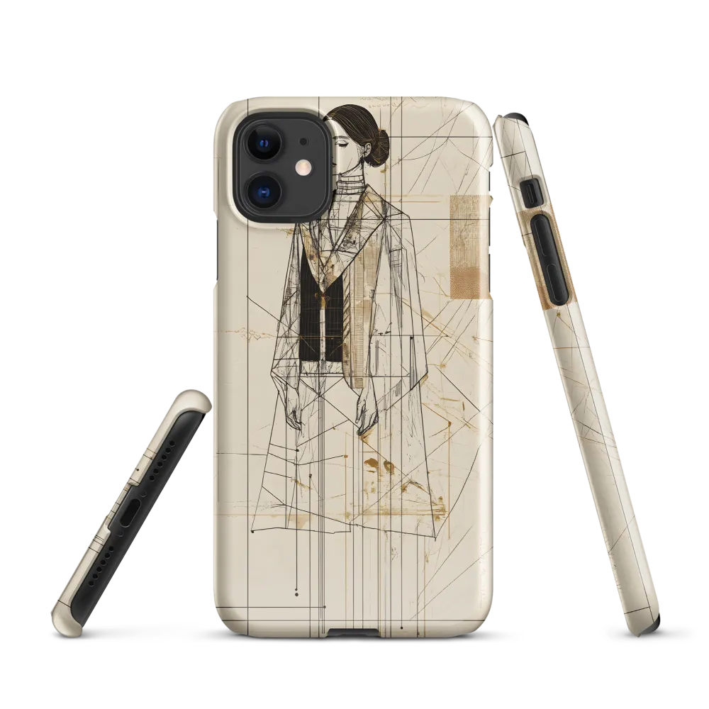 Elegance in Lines | Phone Case |  11 | Snap Case | Glossy