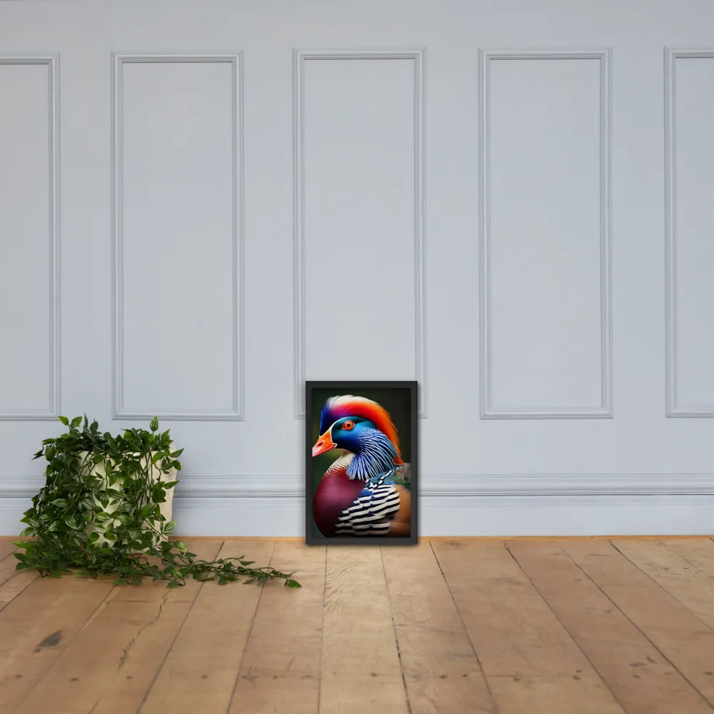 The Majestic Mandarin | Poster with Black Frame | 12″×18″