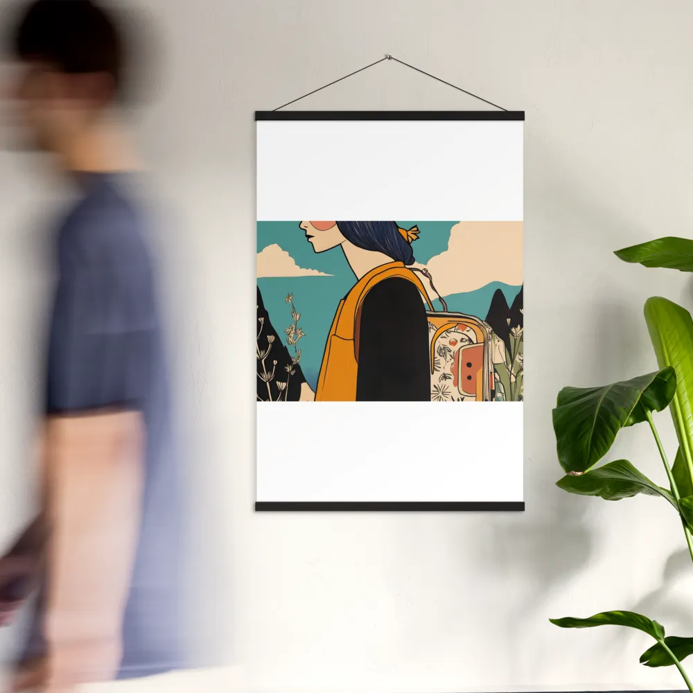 Journey's Serenity | Poster With Black Wood Hanger | 24″×36″