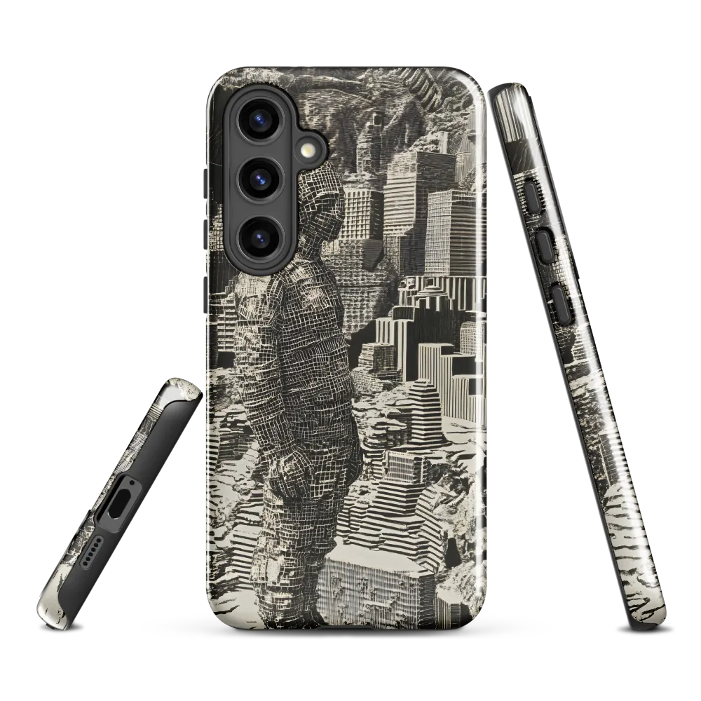 Contemplation in an Abstract Landscape | Phone Case |  S24 Plus | Tough Case | Glossy