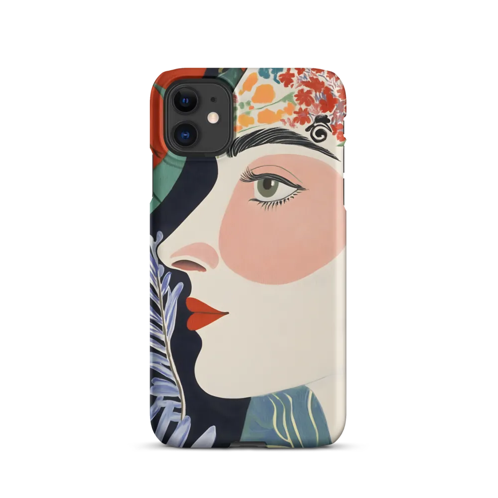 Floral Serenade: A Modern Portrait