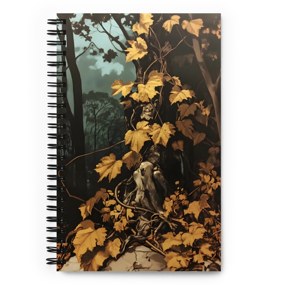 Whispers of the Golden Grove | Spiral Notebook