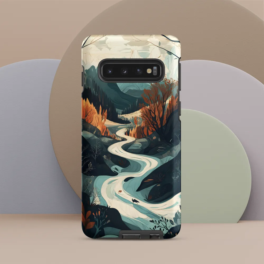 Winding Serenity: A Digital Landscape