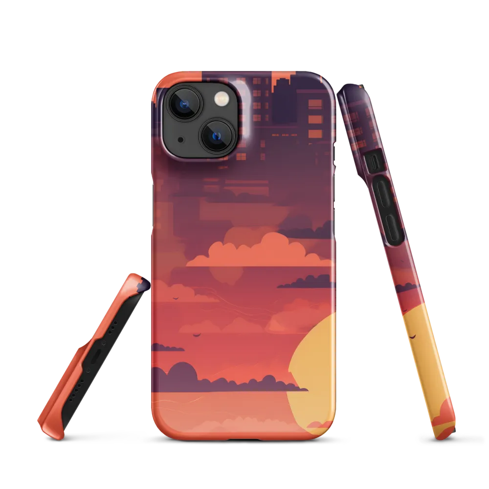 Urban Dusk: A Symphony of Cityscapes | Phone Case |  14 | Snap Case | Glossy