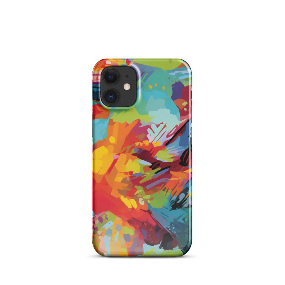 Colorful Lizard: An Abstract Adventure | Phone Case |  12 Mini | Snap Case | Glossy
