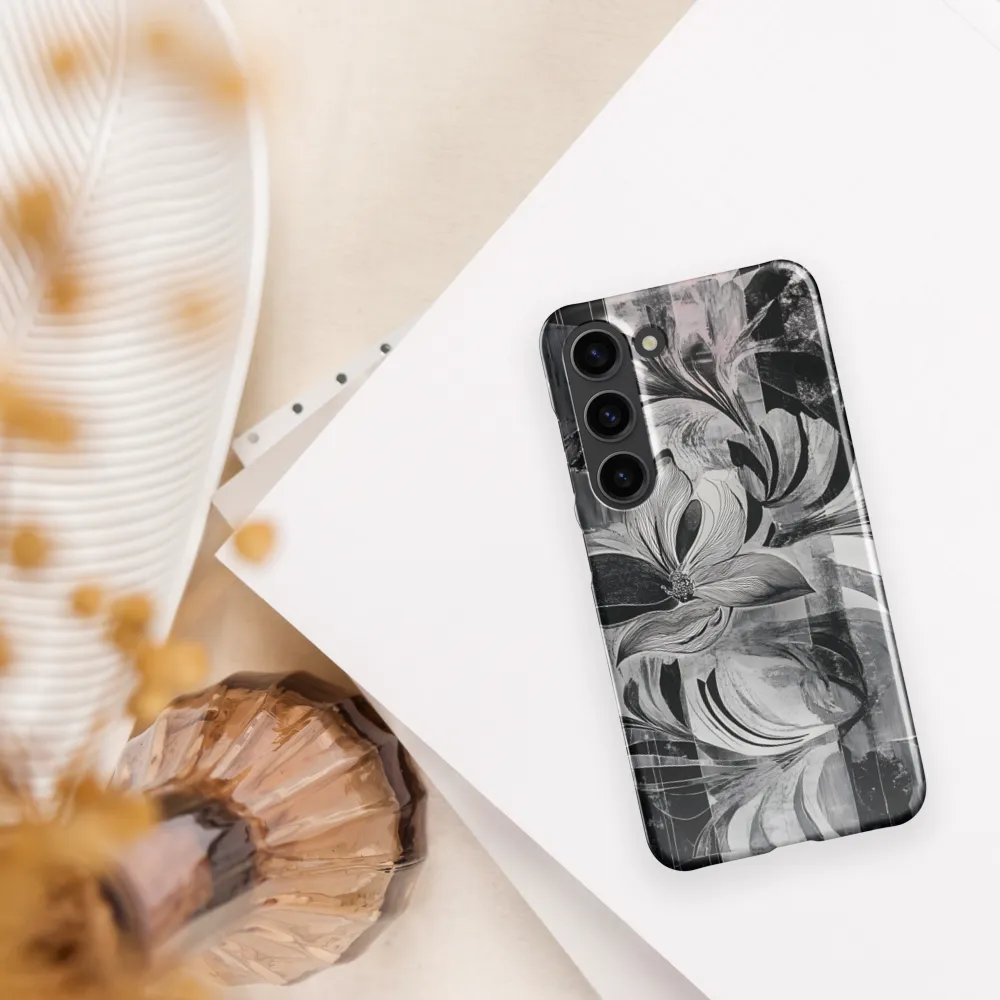 Floral Fusion in Monochrome