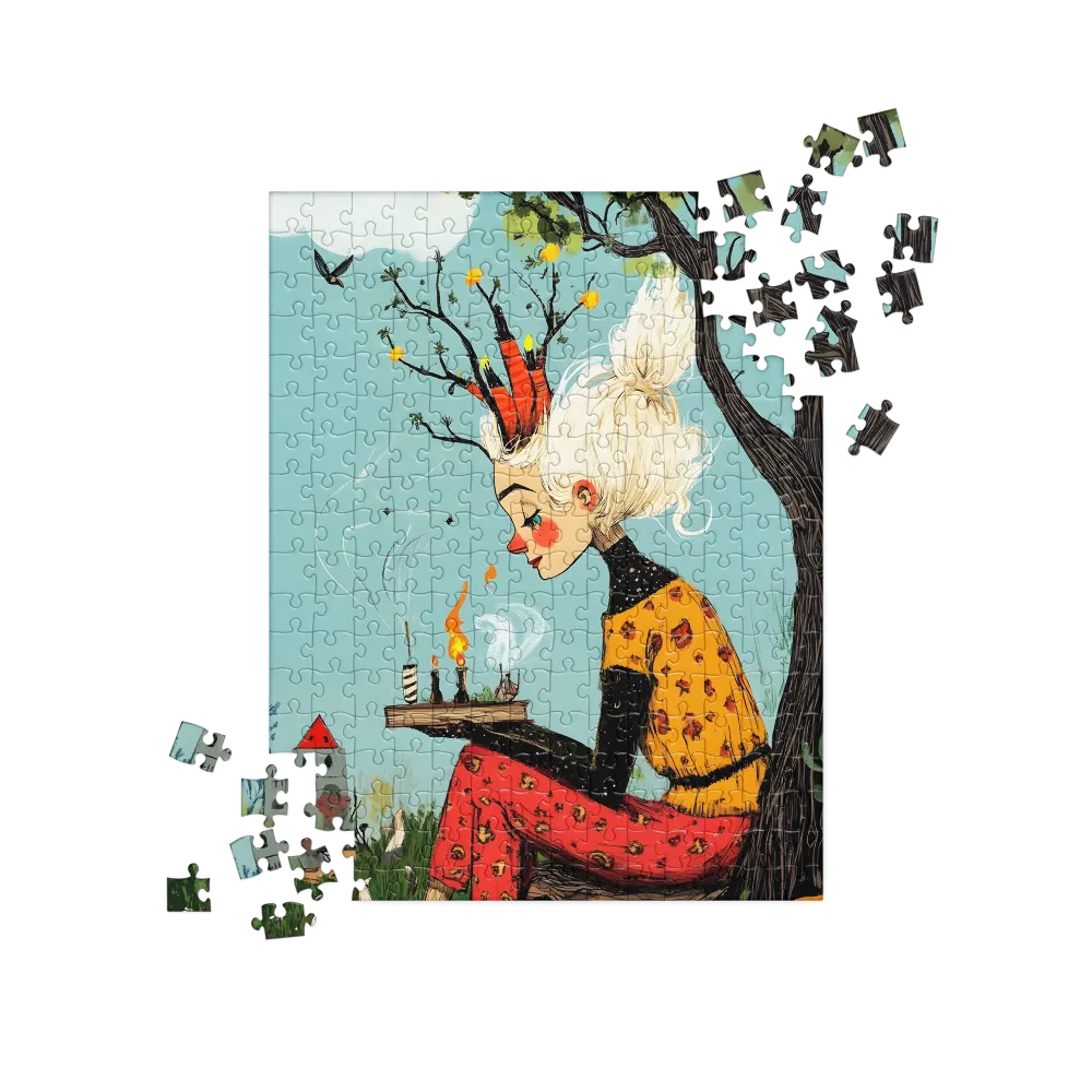 Whimsical Nature Girl | Jigsaw Puzzle | 252/520 pieces