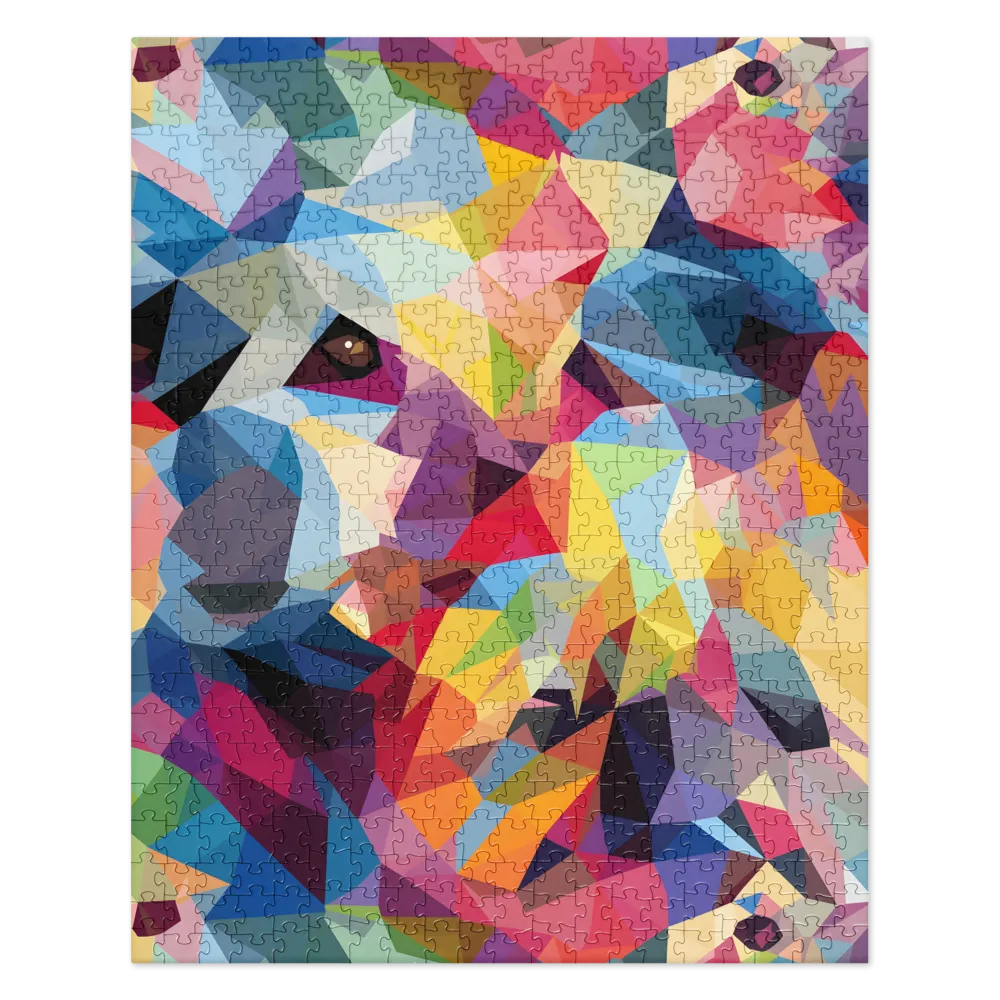 Playful Geometry: The Bear's Face | Jigsaw Puzzle | 520 pieces