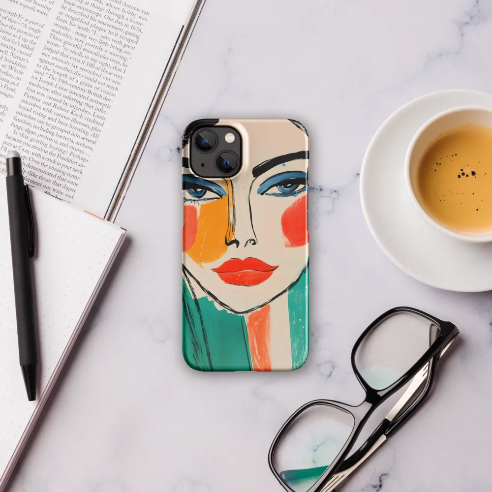 Vivid Portrait of a Modern Muse | Phone Case |  13 | Snap Case | Glossy