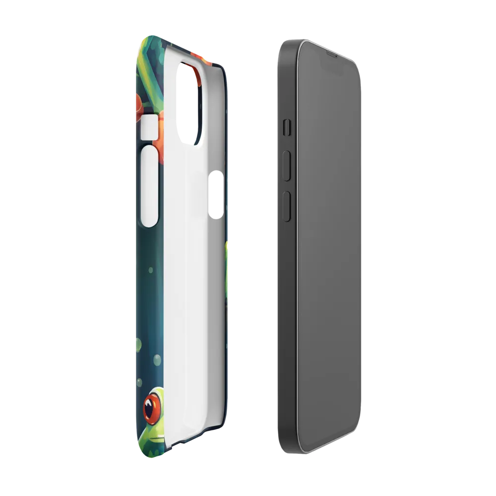 Playful Frogs in a Lush Pond | Phone Case |  13 | Snap Case | Glossy