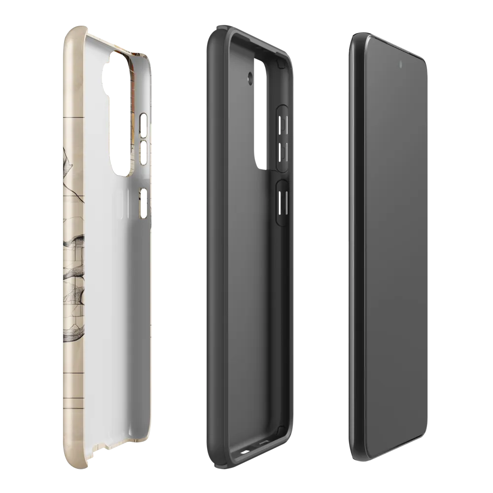 Geometric Reverie | Phone Case |  S21 Plus | Tough Case | Glossy