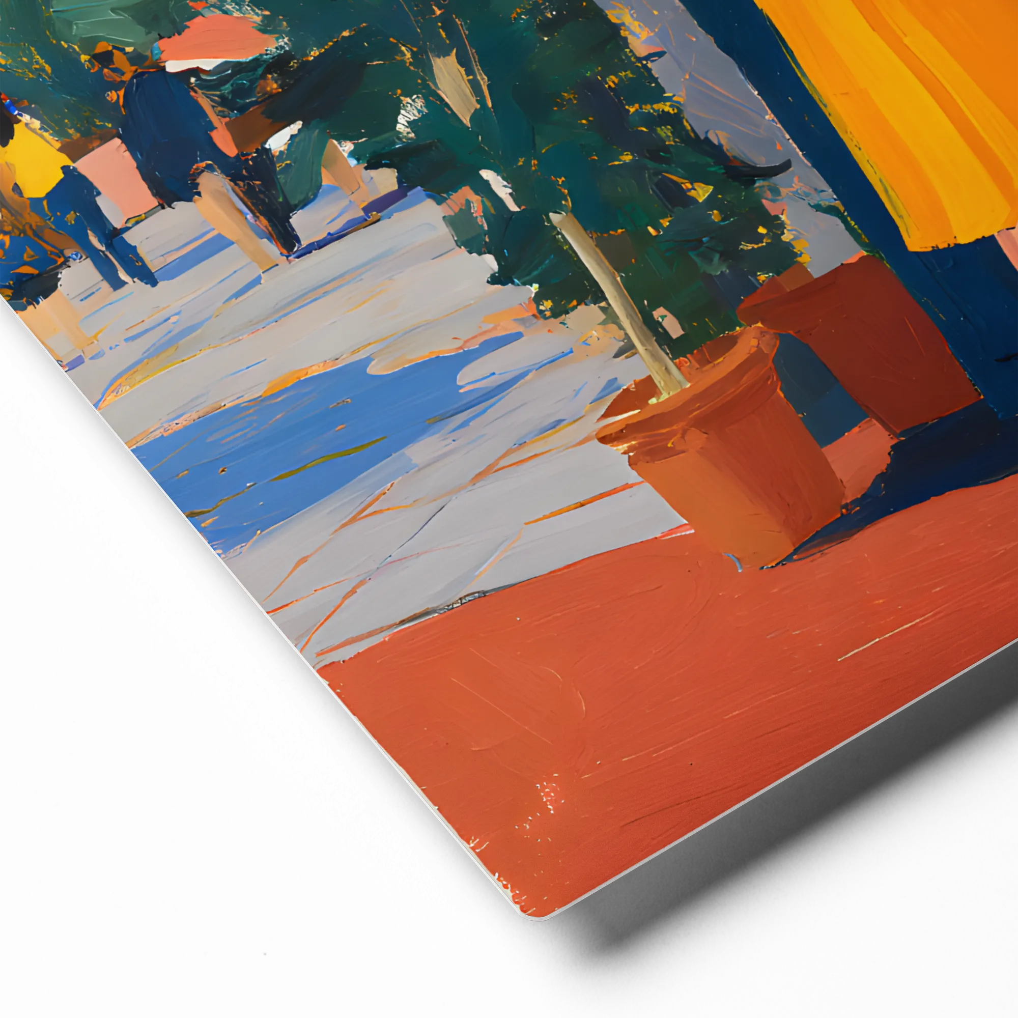 Coastal Bar Encounter 
 Metal Print | 12″x 12″