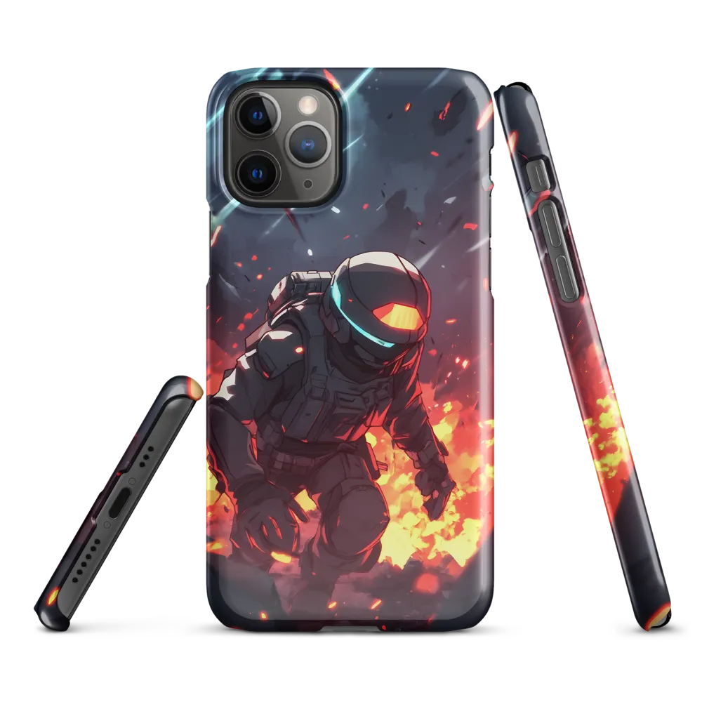 Astronaut Amidst Chaos