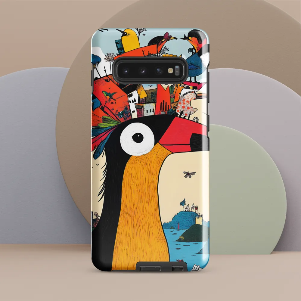 The Whimsical Birdscape | Phone Case |  S10 Plus | Tough Case | Glossy