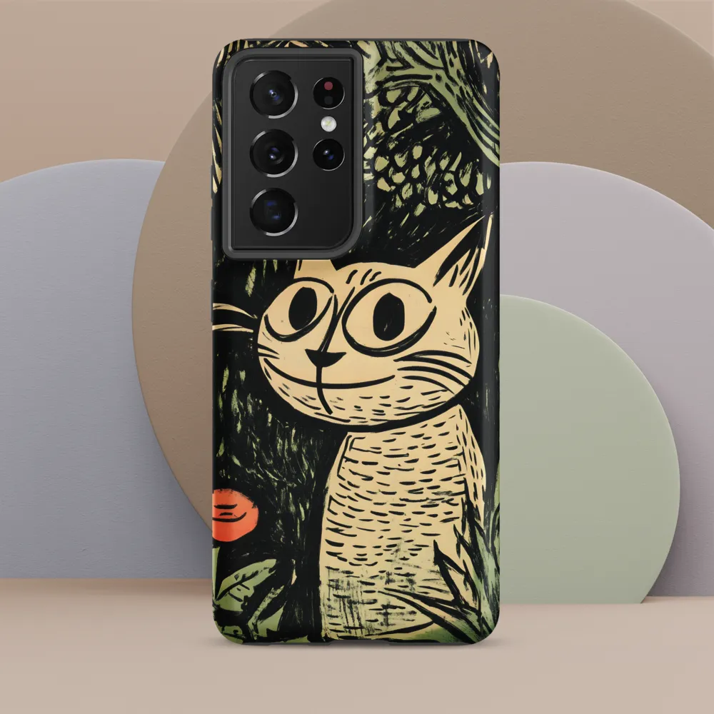 Whimsical Cat in the Forest