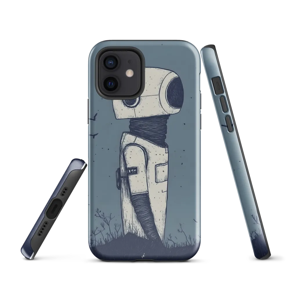 Contemplative Robot in a Barren Landscape